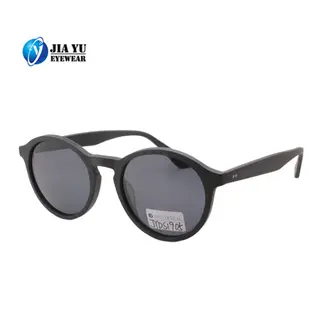 Wood Finishing UV400 Polarized Retro Round Women Acetate Sunglasses